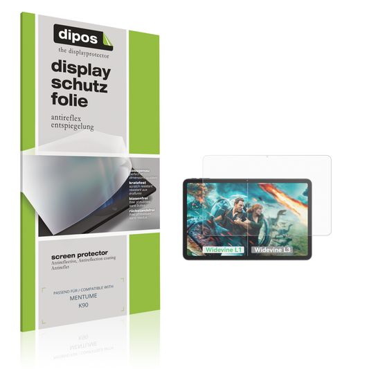 Matte Displayschutzfolie von dipos passend für MENTUME K90, präziser Zuschnitt und blasenfrei montiert