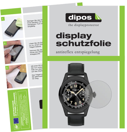 Matte Displayschutzfolie von dipos passend für Montblanc Summit, präziser Zuschnitt und blasenfrei montiert