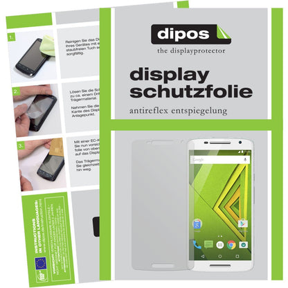 Matte Displayschutzfolie von dipos passend für Moto X Play Motorola, präziser Zuschnitt und blasenfrei montiert