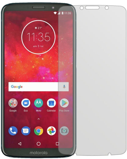 Matte Displayschutzfolie von dipos passend für Motorola Moto Z3 Play, präziser Zuschnitt und blasenfrei montiert