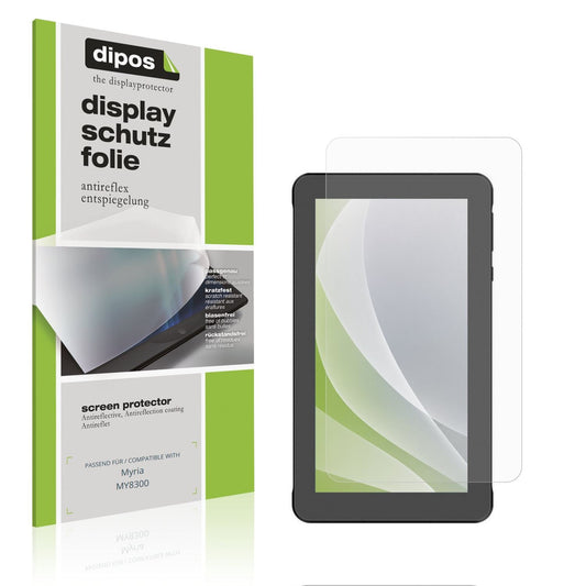 Matte Displayschutzfolie von dipos passend für Myria MY8300, präziser Zuschnitt und blasenfrei montiert