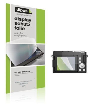 Matte Displayschutzfolie von dipos passend für MythAdore BK77, präziser Zuschnitt und blasenfrei montiert