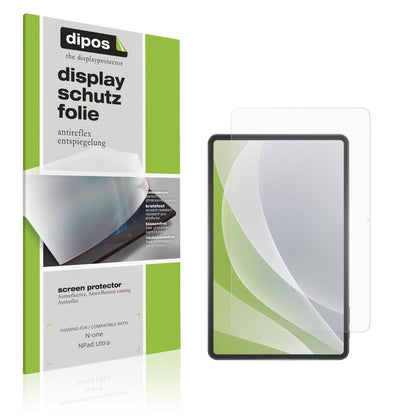 Matte Displayschutzfolie von dipos passend für N-one NPad Ultra, präziser Zuschnitt und blasenfrei montiert