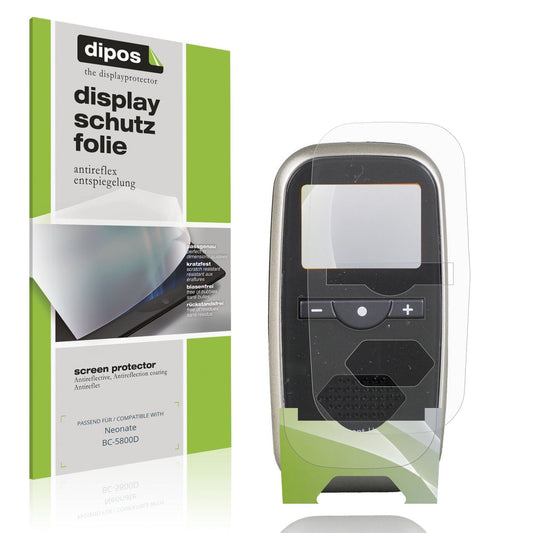 Matte Displayschutzfolie von dipos passend für Neonate BC-5800D, präziser Zuschnitt und blasenfrei montiert