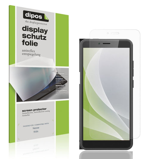 Matte Displayschutzfolie von dipos passend für Neow Kids, präziser Zuschnitt und blasenfrei montiert
