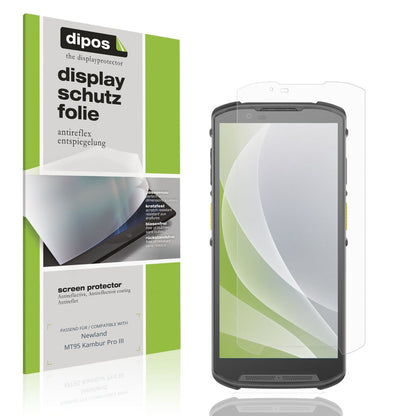 Matte Displayschutzfolie von dipos passend für Newland MT95 Kambur Pro III, präziser Zuschnitt und blasenfrei montiert