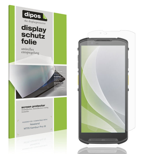 Matte Displayschutzfolie von dipos passend für Newland MT95 Kambur Pro III, präziser Zuschnitt und blasenfrei montiert