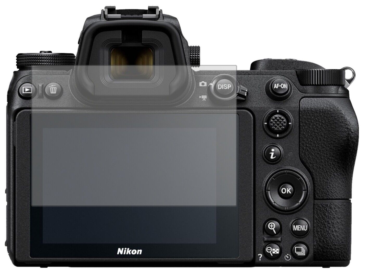 Matte Displayschutzfolie von dipos passend für Nikon Z6, präziser Zuschnitt und blasenfrei montiert