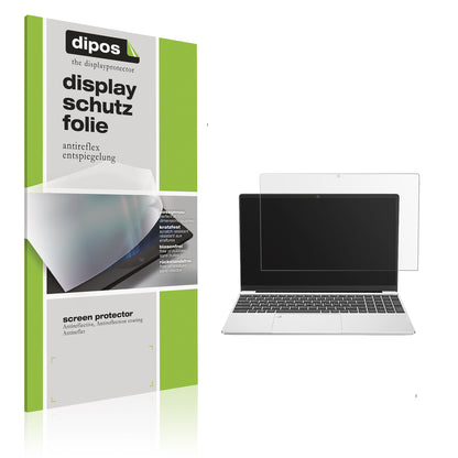 Matte Displayschutzfolie von dipos passend für Ninkear N15 Air, präziser Zuschnitt und blasenfrei montiert