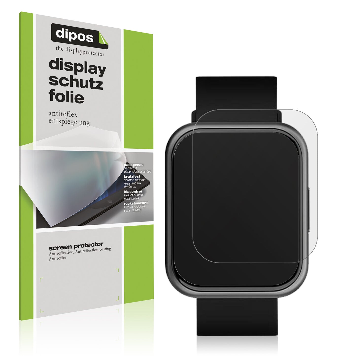Matte Displayschutzfolie von dipos passend für Noise ColorFit Ultra, präziser Zuschnitt und blasenfrei montiert