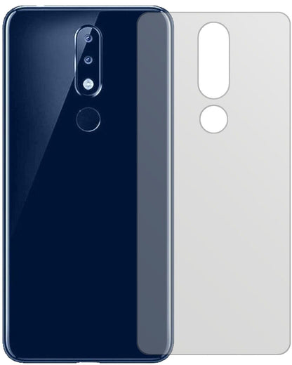 Matte Displayschutzfolie von dipos passend für Nokia 5.1 Plus Rückseite, präziser Zuschnitt und blasenfrei montiert