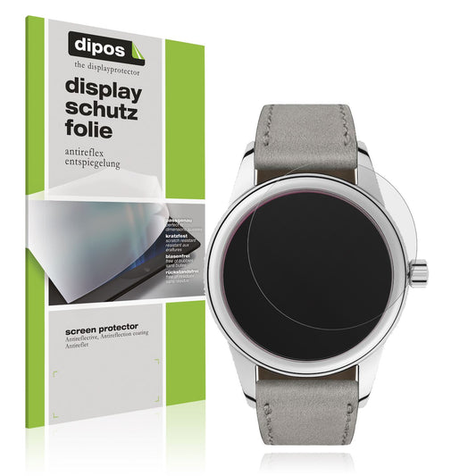 Matte Displayschutzfolie von dipos passend für NOMOS Glashütte Club, präziser Zuschnitt und blasenfrei montiert
