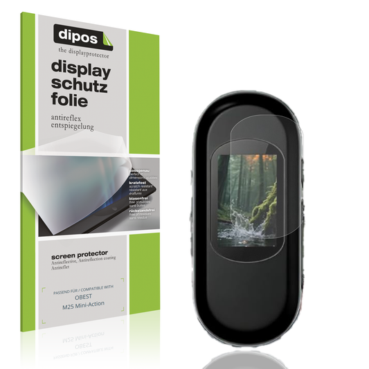 Matte Displayschutzfolie von dipos passend für OBEST M25 Mini-Action, präziser Zuschnitt und blasenfrei montiert