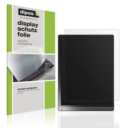 Matte Displayschutzfolie von dipos passend für Onyx Boox Tab X, präziser Zuschnitt und blasenfrei montiert