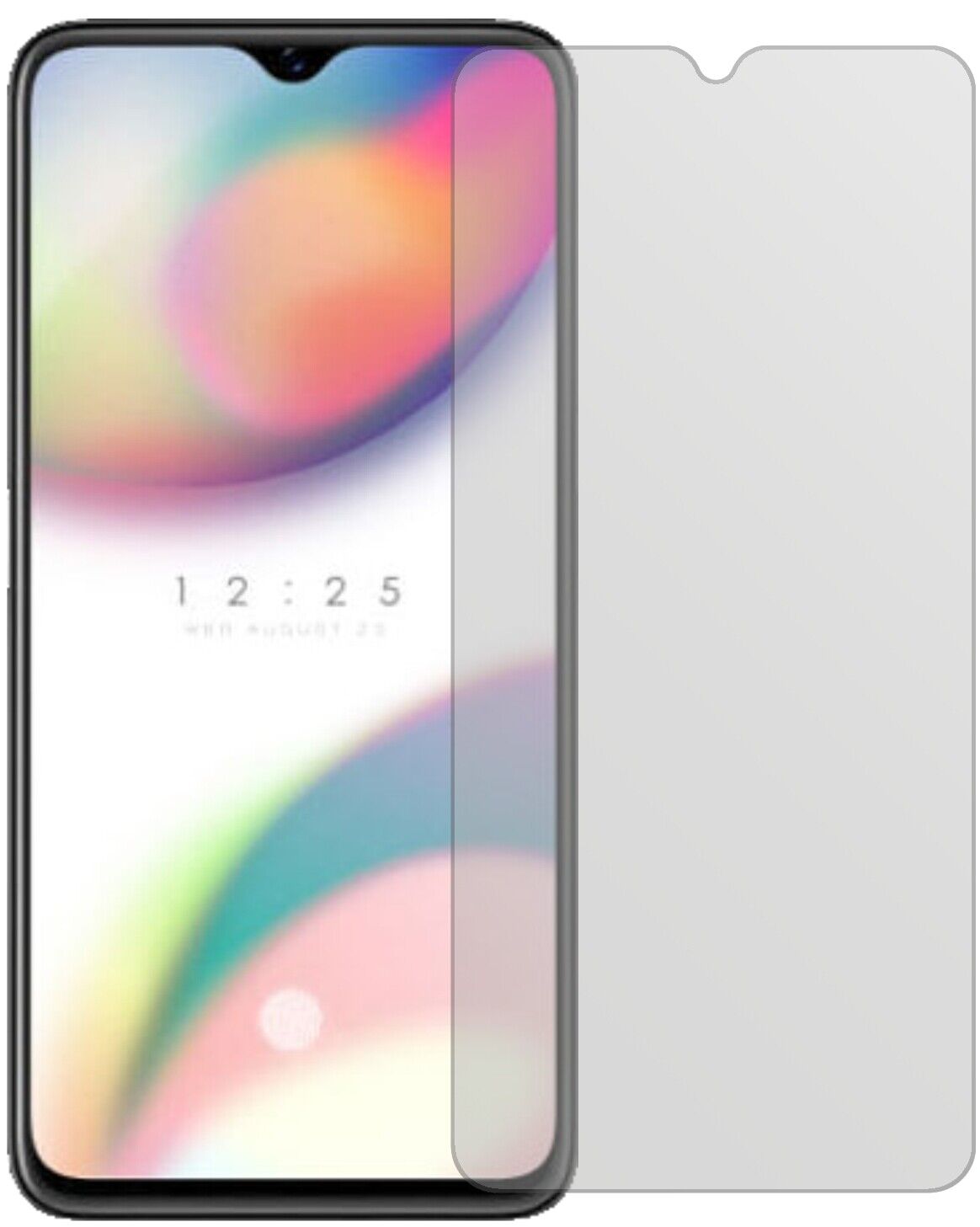 Matte Displayschutzfolie von dipos passend für Oppo Reno Z, präziser Zuschnitt und blasenfrei montiert