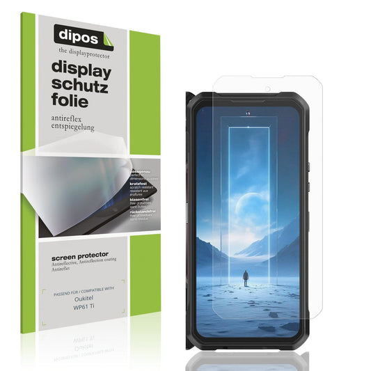 Matte Displayschutzfolie von dipos passend für Oukitel WP61 Ti, präziser Zuschnitt und blasenfrei montiert