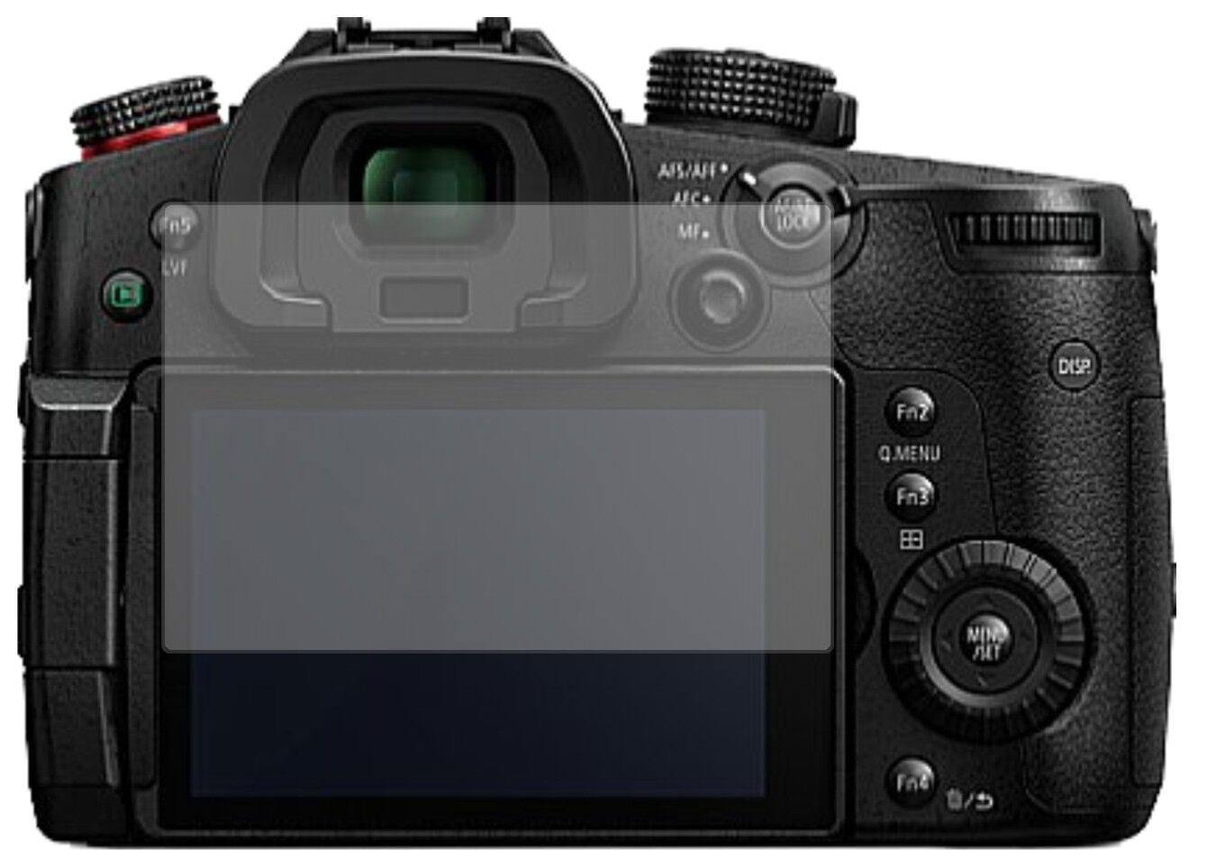 Matte Displayschutzfolie von dipos passend für Panasonic Lumix DC-GH5S, präziser Zuschnitt und blasenfrei montiert