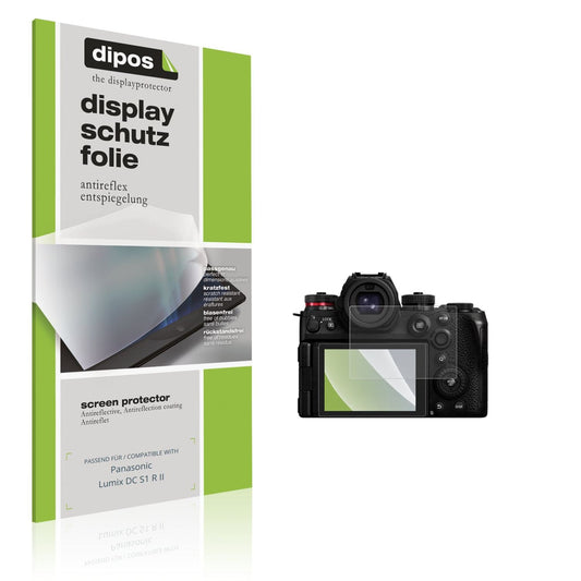 Matte Displayschutzfolie von dipos passend für Panasonic Lumix DC S1 R II, präziser Zuschnitt und blasenfrei montiert