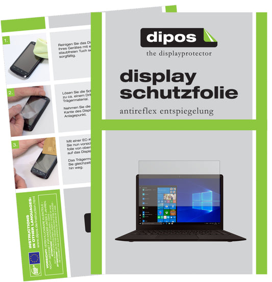 Matte Displayschutzfolie von dipos passend für Peaq Slim PNB S130, präziser Zuschnitt und blasenfrei montiert