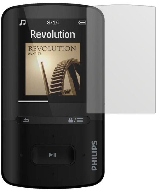 Matte Displayschutzfolie von dipos passend für Philips SA4VBE04KN12 GoGear Vibe, präziser Zuschnitt und blasenfrei montiert