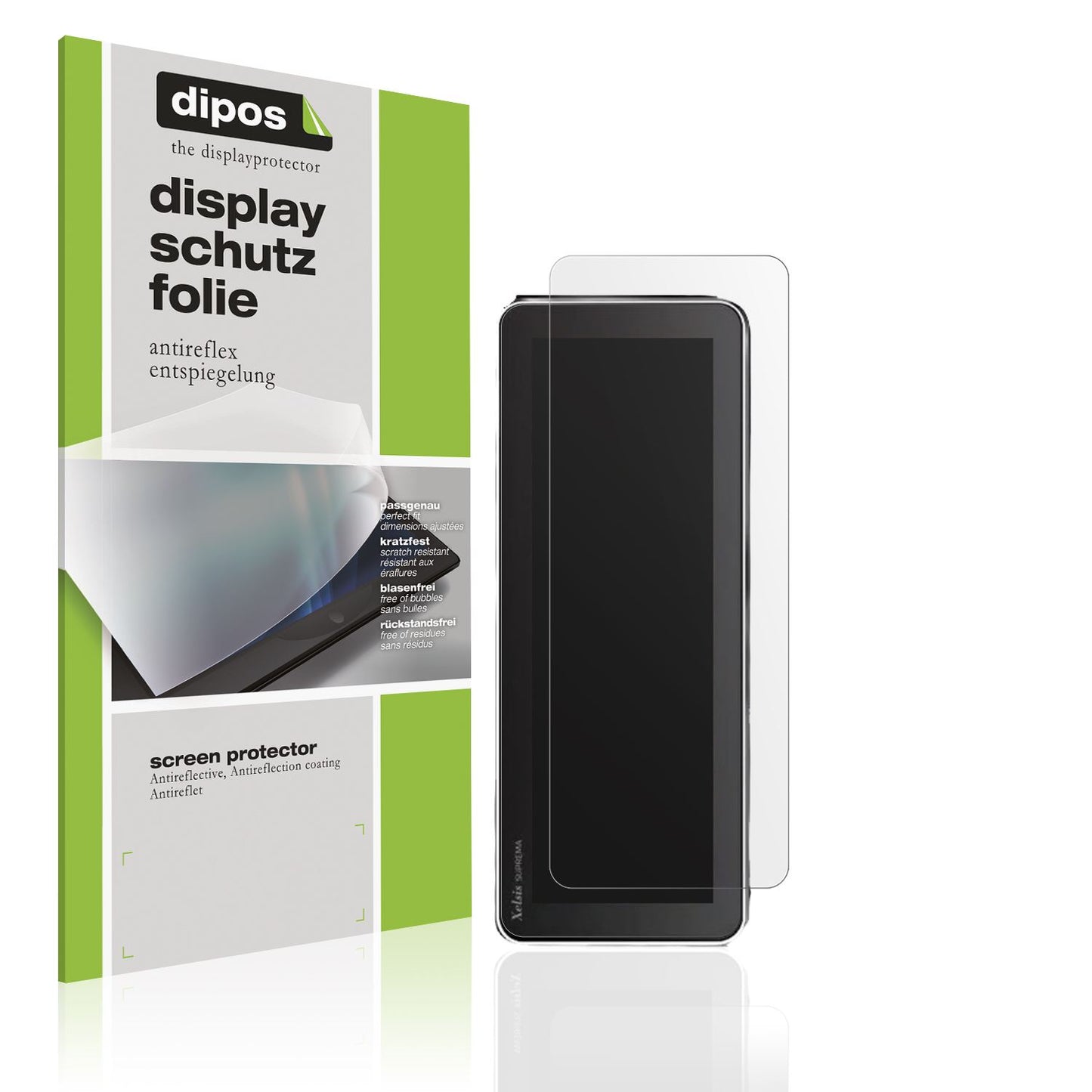 Matte Displayschutzfolie von dipos passend für Philips Saeco Xelsis Suprema, präziser Zuschnitt und blasenfrei montiert