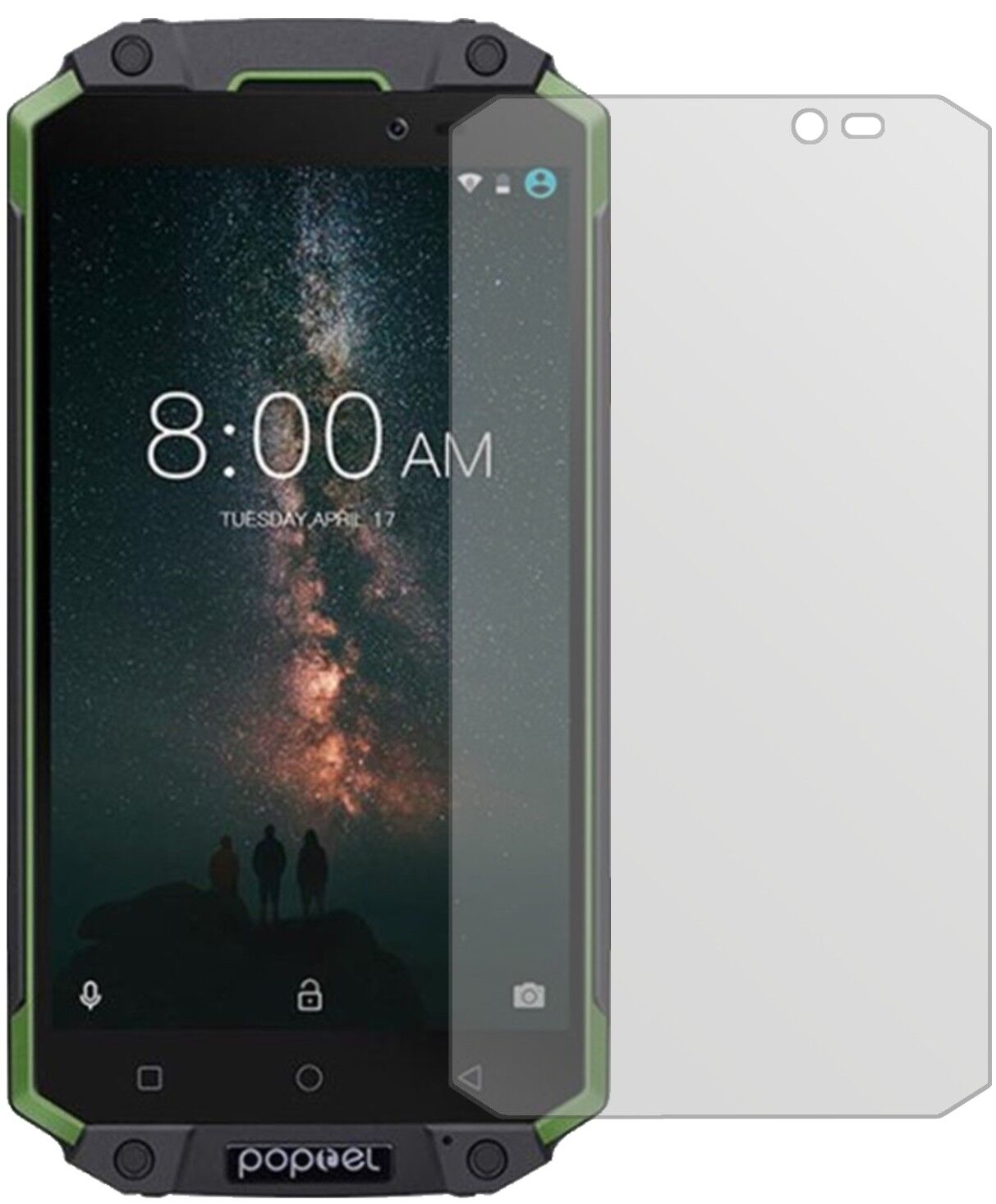 Matte Displayschutzfolie von dipos passend für Poptel P9000 Max, präziser Zuschnitt und blasenfrei montiert