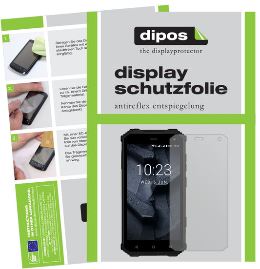 Matte Displayschutzfolie von dipos passend für Prestigio Muze G7, präziser Zuschnitt und blasenfrei montiert