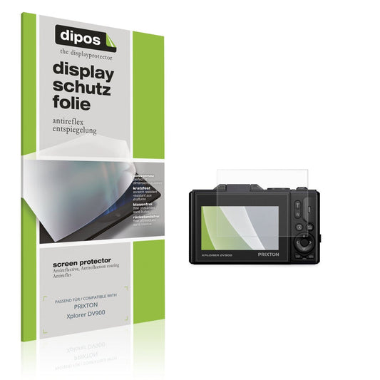 Matte Displayschutzfolie von dipos passend für PRIXTON Xplorer DV900, präziser Zuschnitt und blasenfrei montiert