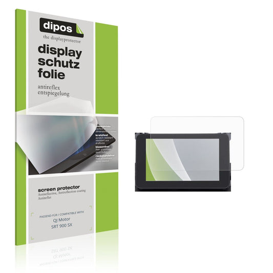 Matte Displayschutzfolie von dipos passend für QJ Motor SRT 900 SX, präziser Zuschnitt und blasenfrei montiert