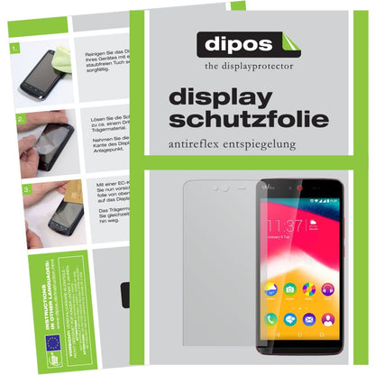 Matte Displayschutzfolie von dipos passend für Rainbow Jam Wiko, präziser Zuschnitt und blasenfrei montiert