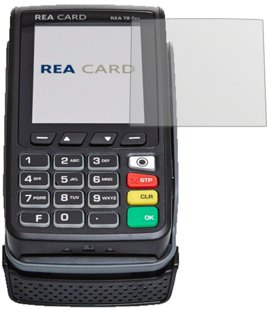 Matte Displayschutzfolie von dipos passend für REA CARD T8 flex Terminal, präziser Zuschnitt und blasenfrei montiert