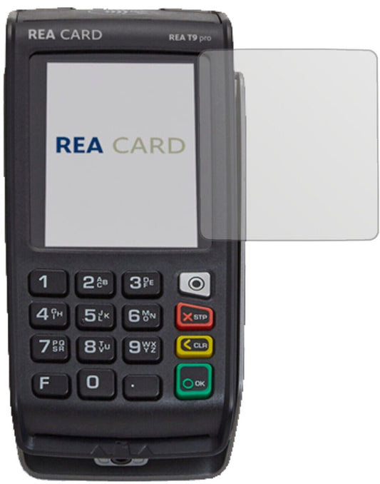 Matte Displayschutzfolie von dipos passend für REA CARD T9 pro Terminal, präziser Zuschnitt und blasenfrei montiert