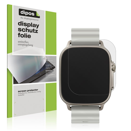 Matte Displayschutzfolie von dipos passend für Realme Watch 5, präziser Zuschnitt und blasenfrei montiert