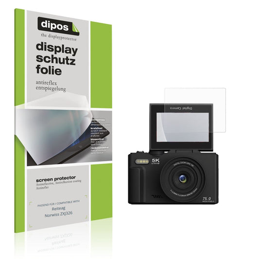 Matte Displayschutzfolie von dipos passend für Reiteag Norwiss ZXJ326, präziser Zuschnitt und blasenfrei montiert