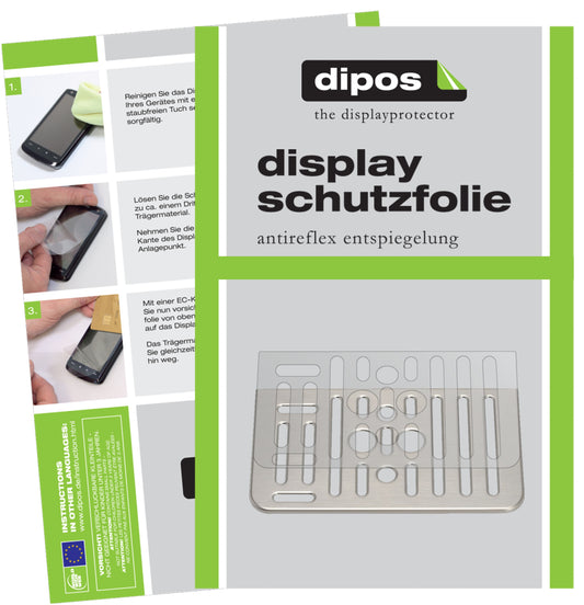 Matte Displayschutzfolie von dipos passend für SAECO Gran Baristo 8965 Tropfblech, präziser Zuschnitt und blasenfrei montiert