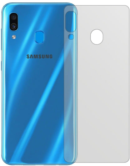 Matte Displayschutzfolie von dipos passend für Samsung Galaxy A30 Rückseite, präziser Zuschnitt und blasenfrei montiert