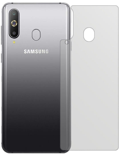 Matte Displayschutzfolie von dipos passend für Samsung Galaxy A8s Rückseite, präziser Zuschnitt und blasenfrei montiert