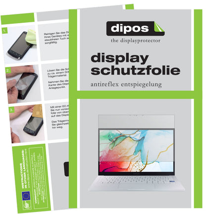 Matte Displayschutzfolie von dipos passend für Samsung Galaxy Book Ion 13.3 Zoll, präziser Zuschnitt und blasenfrei montiert