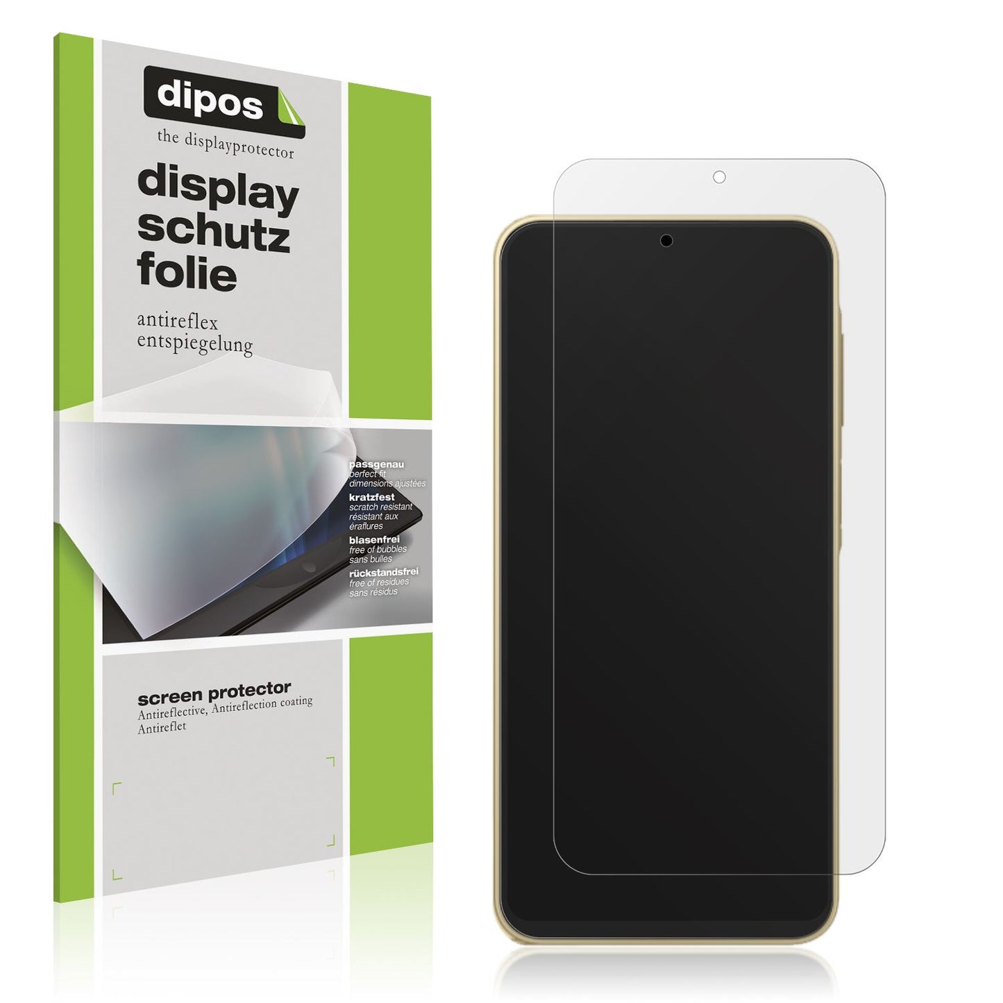 Matte Displayschutzfolie von dipos passend für Samsung Galaxy Buddy4, präziser Zuschnitt und blasenfrei montiert