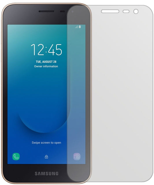Matte Displayschutzfolie von dipos passend für Samsung Galaxy J2 Core (2018), präziser Zuschnitt und blasenfrei montiert