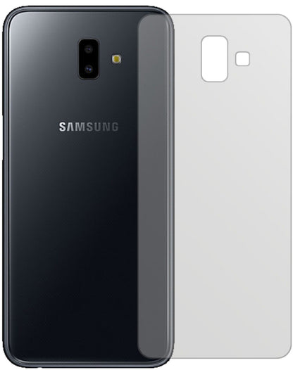 Matte Displayschutzfolie von dipos passend für Samsung Galaxy J6 Plus (2018) Rückseite, präziser Zuschnitt und blasenfrei montiert