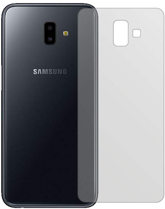 Matte Displayschutzfolie von dipos passend für Samsung Galaxy J6 Plus (2018) Rückseite, präziser Zuschnitt und blasenfrei montiert
