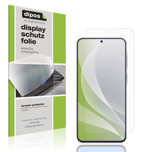 Matte Displayschutzfolie von dipos passend für Samsung Galaxy Quantum7, präziser Zuschnitt und blasenfrei montiert