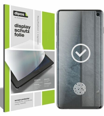 Matte Displayschutzfolie von dipos passend für Samsung Galaxy S10, präziser Zuschnitt und blasenfrei montiert