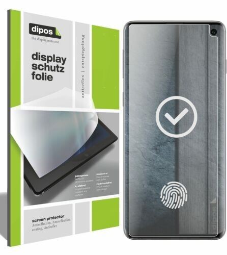 Matte Displayschutzfolie von dipos passend für Samsung Galaxy S10, präziser Zuschnitt und blasenfrei montiert
