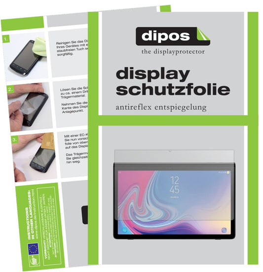 Matte Displayschutzfolie von dipos passend für Samsung Galaxy View 2, präziser Zuschnitt und blasenfrei montiert