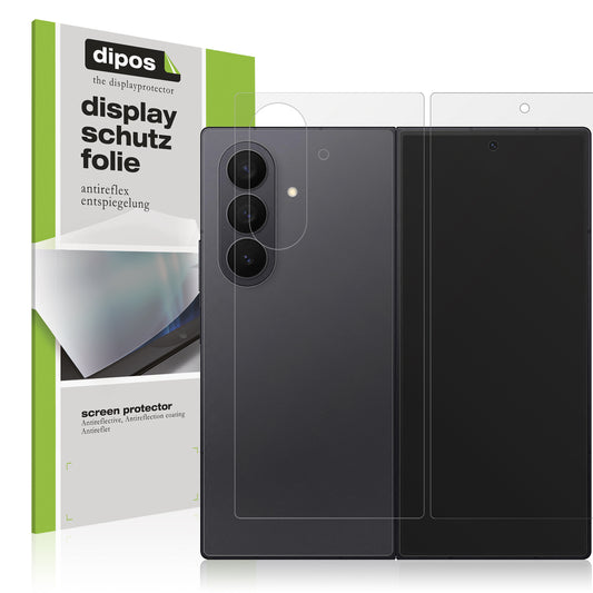 Matte Displayschutzfolie von dipos passend für Samsung Galaxy Z Fold7 Aussenseite, präziser Zuschnitt und blasenfrei montiert