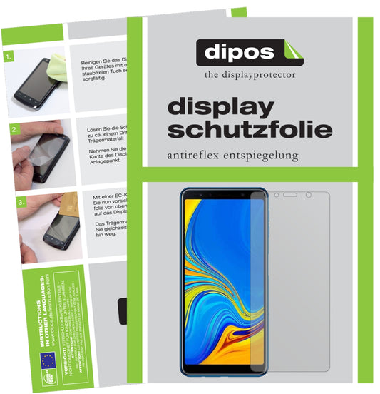Matte Displayschutzfolie von dipos passend für Samsung J4 Core (2018), präziser Zuschnitt und blasenfrei montiert