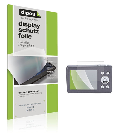 Matte Displayschutzfolie von dipos passend für Sealong CCD01-B, präziser Zuschnitt und blasenfrei montiert
