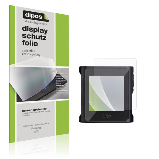 Matte Displayschutzfolie von dipos passend für Shanling M0S, präziser Zuschnitt und blasenfrei montiert